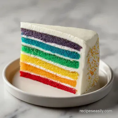 Rainbow Cake From Scratch: Soft Crumb