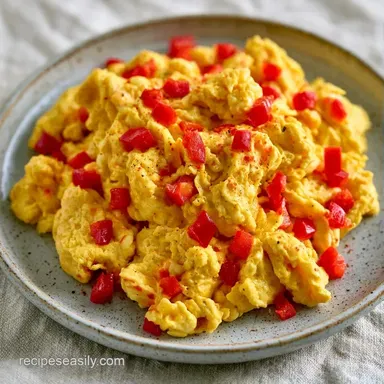Egg Veggie Scramble in 15 Minutes Recipe Card