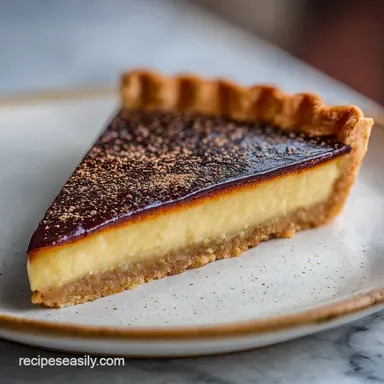 Tasty Espresso Custard Pie for 8 Servings