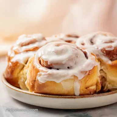 Fluffy Homemade Cinnamon Rolls: 12 Rolls Recipe Card