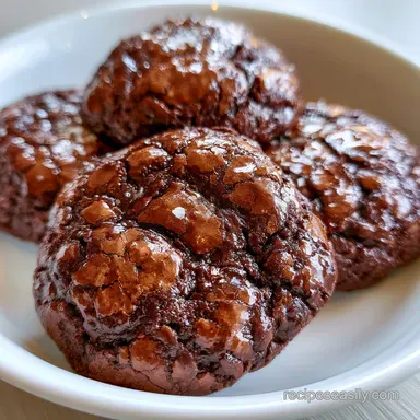 Brownie Cookies Recipe: Fudgy Center