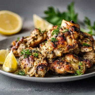 Greek Chicken Marinade with Yogurt for 6 Servings Recipe Card