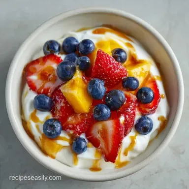 Greek Yogurt Fruit Bowl in 5 Minutes