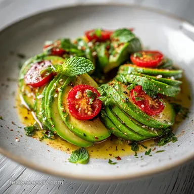 Tasty Healthy Avocado Salad Recipe in 20 Minutes Recipe Card