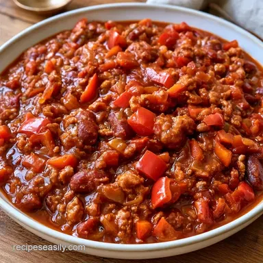 Turkey Chili for 6 Servings