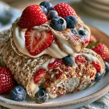 Healthy Fruit Lunch Wrap in 5 Minutes Recipe Card