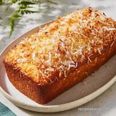 Homemade Coconut Pound Cake: Velvety