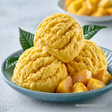Mango Ice Cream for 8 Servings