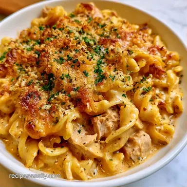 Tuna Noodle Casserole with Potato Chips Recipe Card