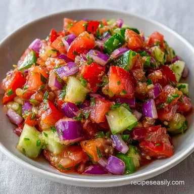 Kachumber Cucumber Salad in 10 Minutes Recipe Card