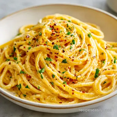 Lemon Butter Garlic Pasta Sauce Recipe in 15 Mins