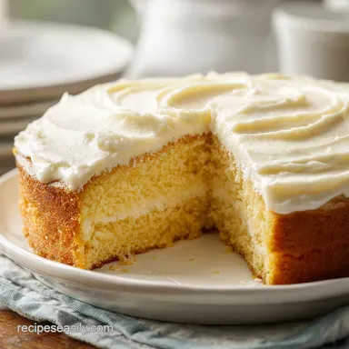 Lemon Velvet Cake in 50 Minutes Recipe Card