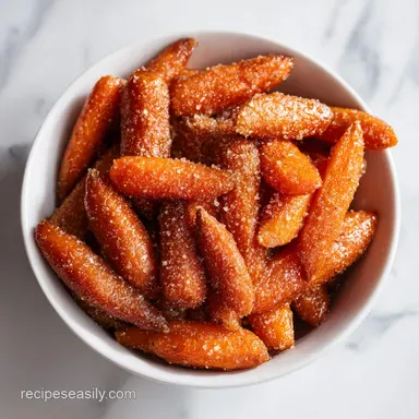 Slow Cooker Maple Brown Sugar Glazed Carrots Recipe Card