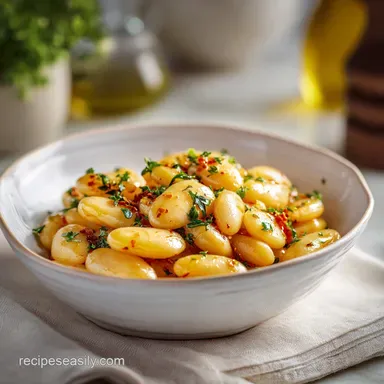 Marry Me Butter Beans Recipe with Creamy Sauce Recipe Card