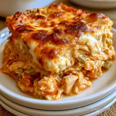 Chicken Casserole for 8 Servings Recipe Card