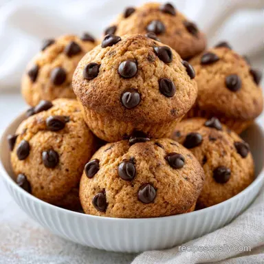 Chocolate Chip Muffins in 25 Minutes Recipe Card