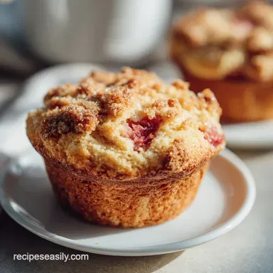 Old Fashioned Rhubarb Muffins in 35 Minutes for 12 Servings Recipe Card