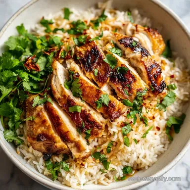 Recipe with Chicken and Rice: One-Pot Meal for 4 Servings