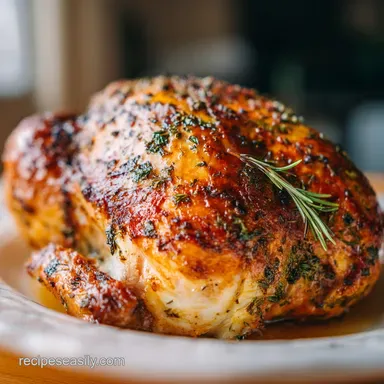 Oven Roasted Turkey Breast for 8 Servings: Herb Roasted Recipe