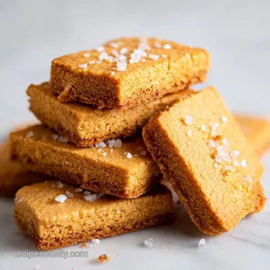 Peanut Butter Honey Shortbread Cookies: Buttery and Golden Recipe Card