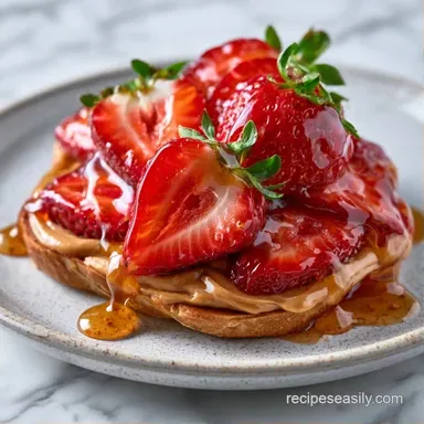 Peanut Butter Strawberry Rollups for 6 Recipe Card