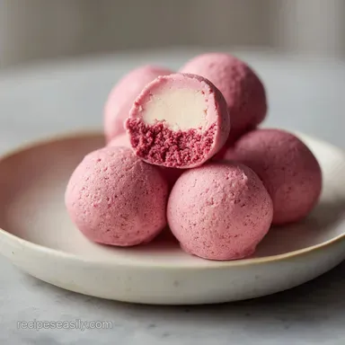 No-Bake Pink Velvet Cheesecake Bites for 24