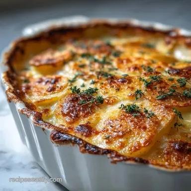 Potatoes Dauphinoise with Milk for 8 Servings