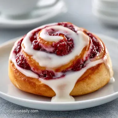 Raspberry Cream Cheese Rollups for 8 Recipe Card