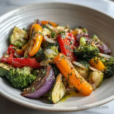 Saut&eacute;ed Vegetables in 20 Minutes | Garlic Butter Recipe Card
