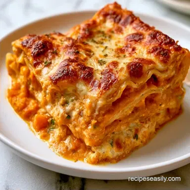 Pumpkin Lasagna for 8 Servings
