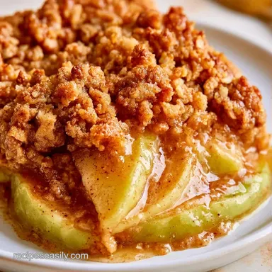 Slow Cooker Apple Crisp for 6 Portions Recipe Card