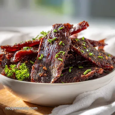 Smoked Beef Jerky for 16 Servings: A Traditional Smoked Method