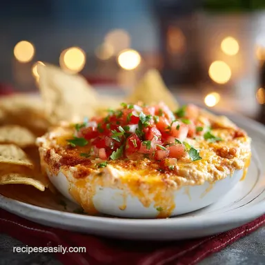 Smoked Queso Dip: Creamy Appetizer for 12 Servings Recipe Card