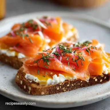 Smoked Salmon Brunch Spread in 25 Minutes Recipe Card