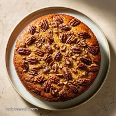 Southern Butter Pecan Cake: Moist Pound Cake with Toasted Pecans Recipe Card