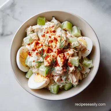 Southern Chicken Salad with Eggs Recipe Card