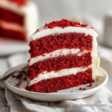 Southern Red Velvet Cake for 12 Servings