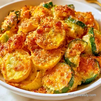 Summer Squash Casserole in 45 Minutes Recipe Card
