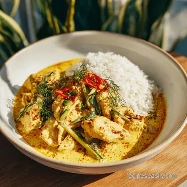 Tasty Vietnamese Chicken Curry for 4 Servings