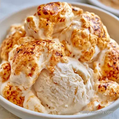 Toasted Marshmallow Ice Cream in 25 Min