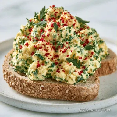 Toddler Egg Salad Recipe with Avocado Recipe Card