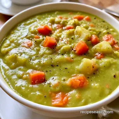 Vegetarian Split Pea Soup: Slow-Cooked Recipe Card