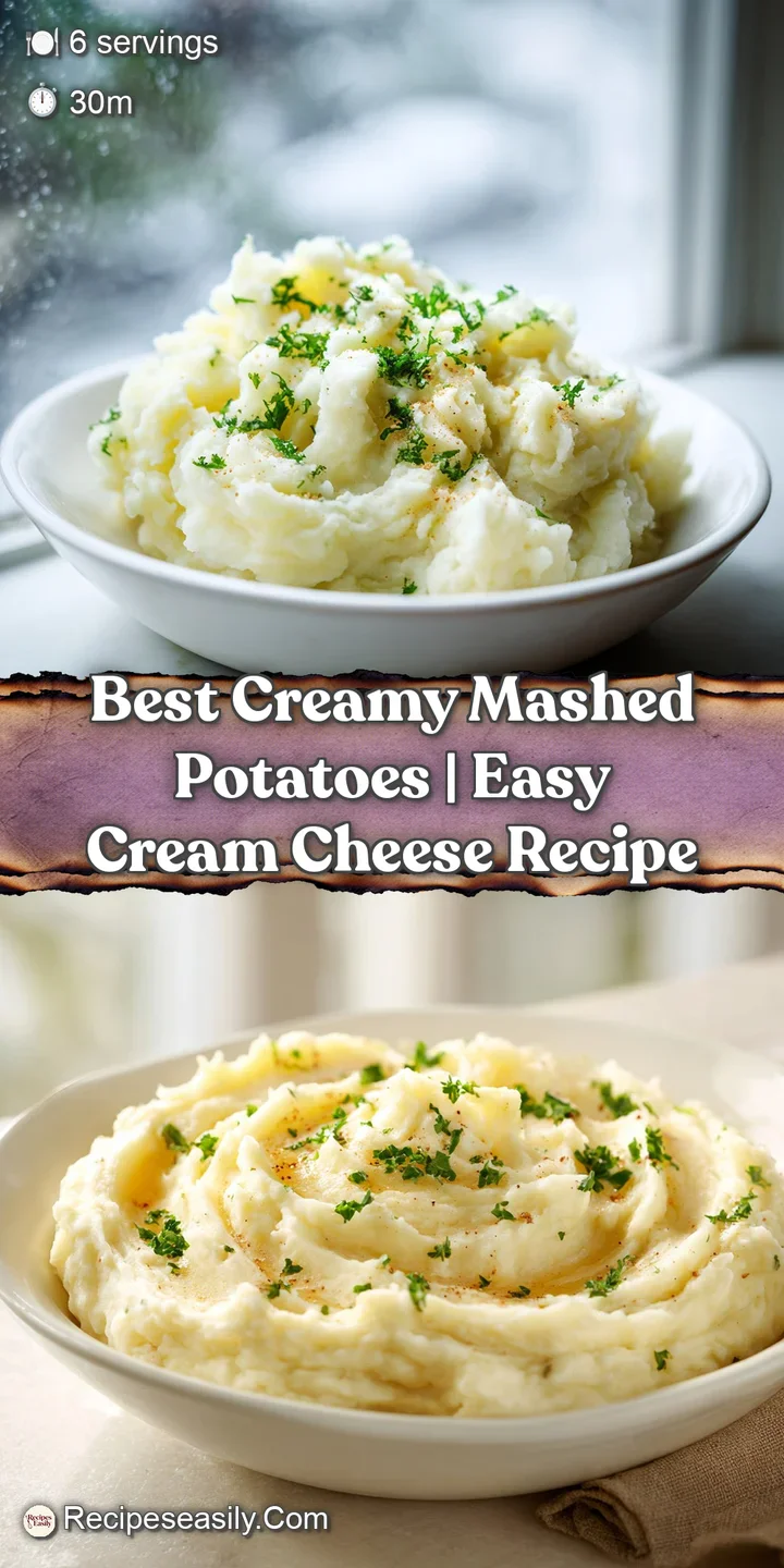 Close-up of luscious, ivory-colored mashed potatoes, showing a creamy, slightly glossy texture. Glistening melted butter p...