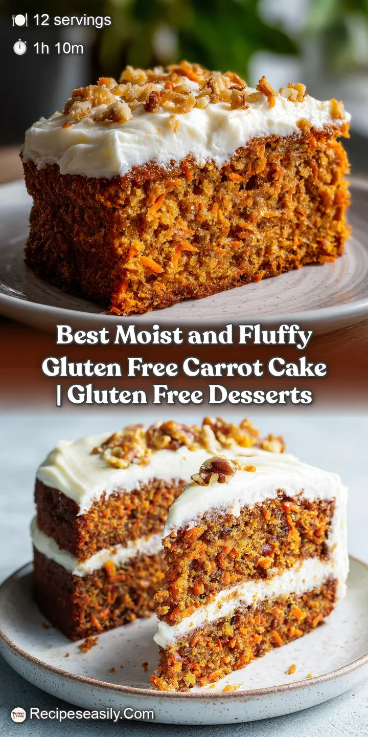 A close-up of a thick slice of carrot cake, revealing vibrant orange shreds and a swirl of pale frosting.