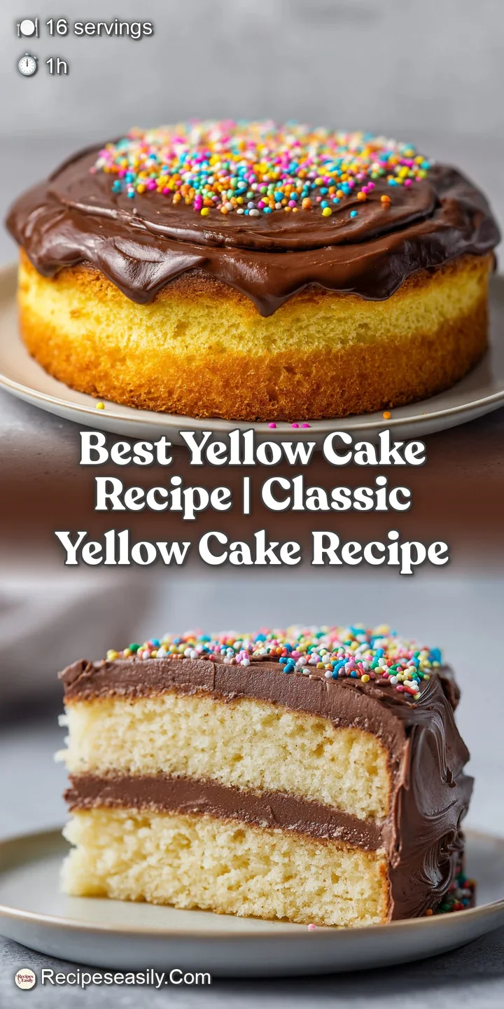 Close-up reveals the airy texture of golden yellow cake with a smooth, inviting frosting.
