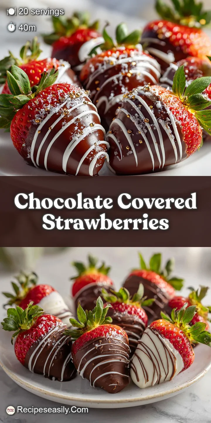 Close-up of a plump strawberry enrobed in rich, dark chocolate; a tempting, sweet bite, promising a burst of juicy flavor.