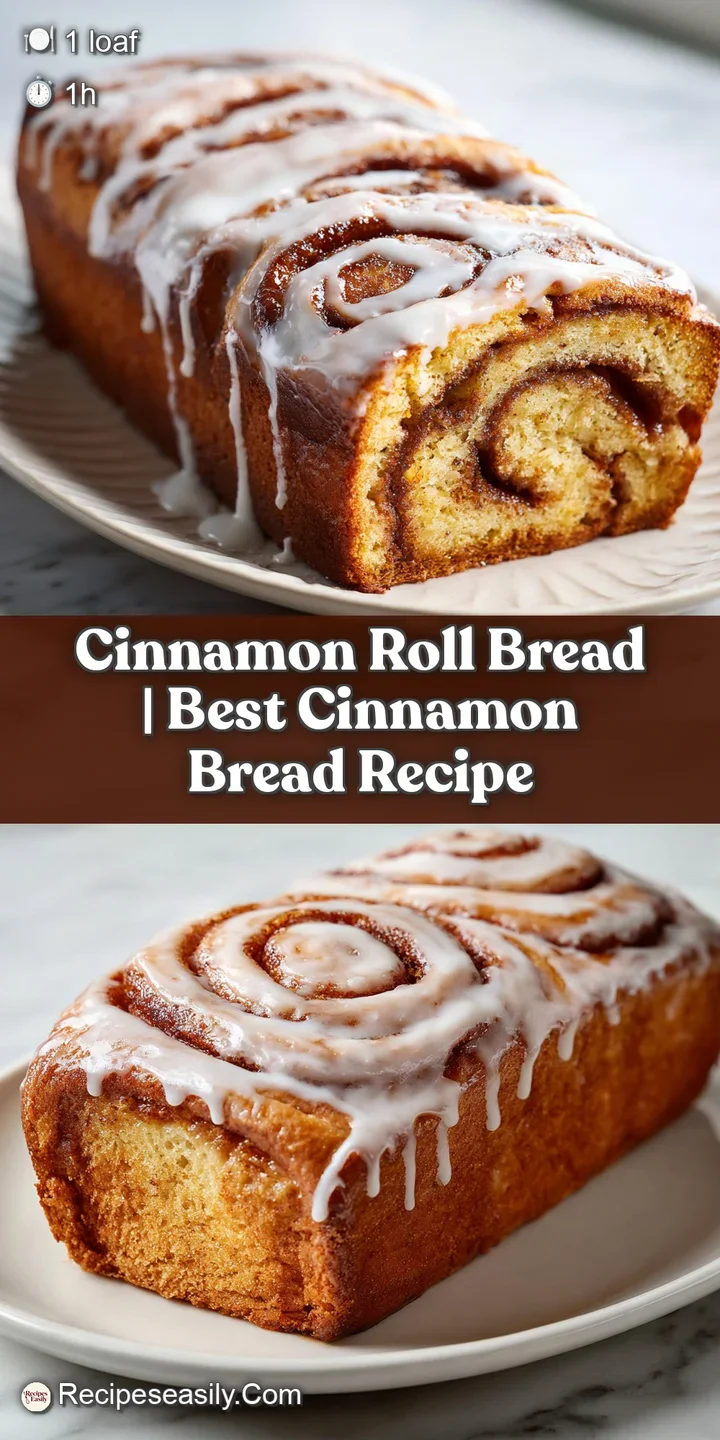 Close-up of sticky cinnamon swirls and glistening white icing dripping over a soft, warm, golden-brown crust.