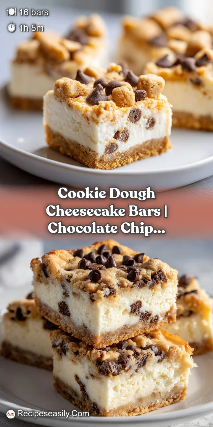 Close-up of a creamy ivory cheesecake layer meeting a rich, golden-brown dough studded with melted chocolate chips