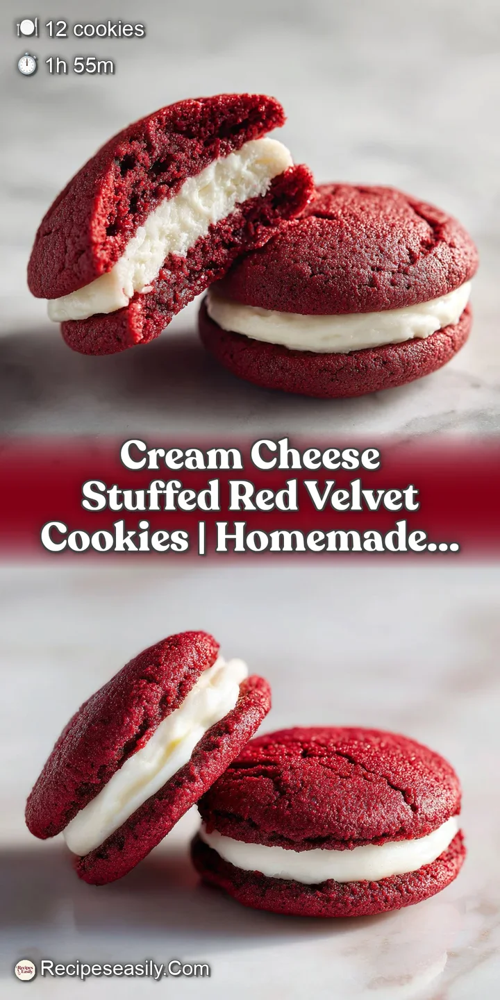 Extreme close-up of a broken cookie revealing a gooey, velvety crimson center and melted white chocolate pools.