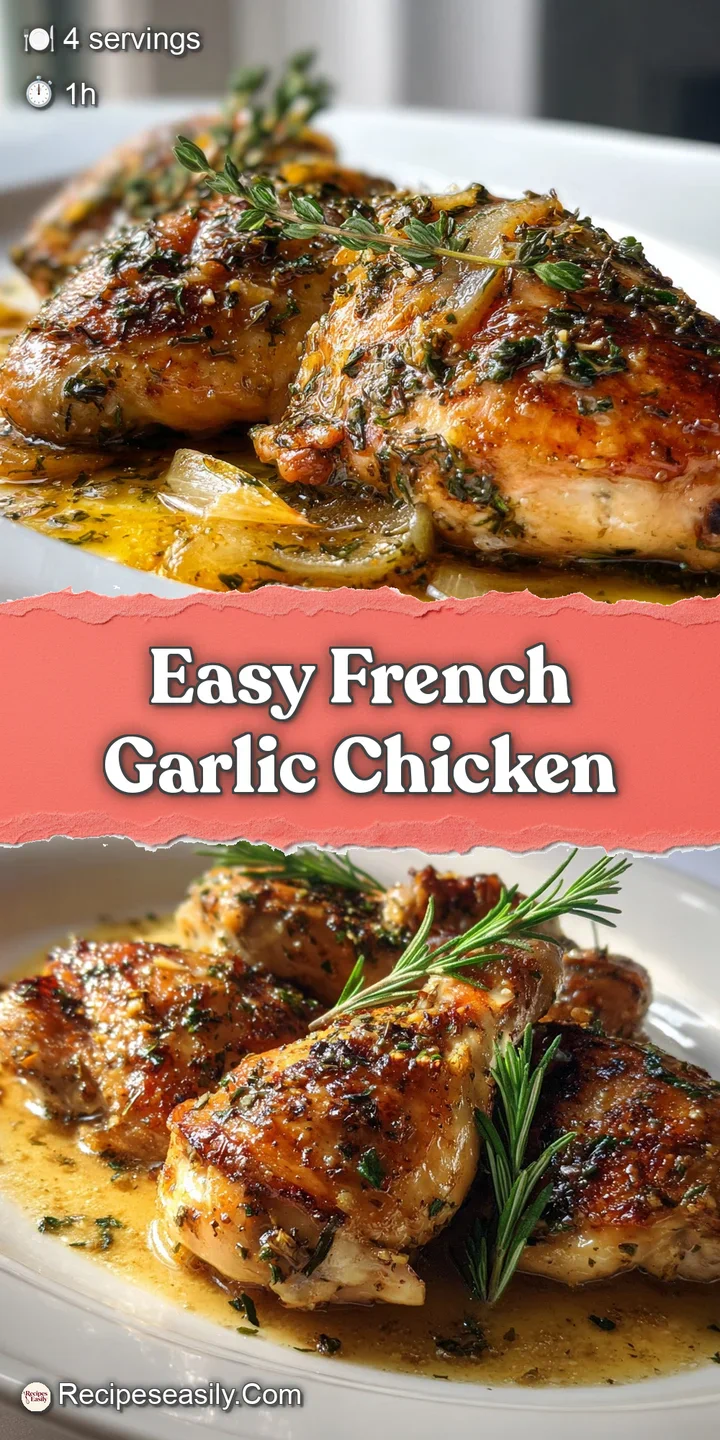 Up-close shot reveals the juicy, golden-brown skin of the chicken, infused with fragrant herbs, beside a sweet roasted gar...